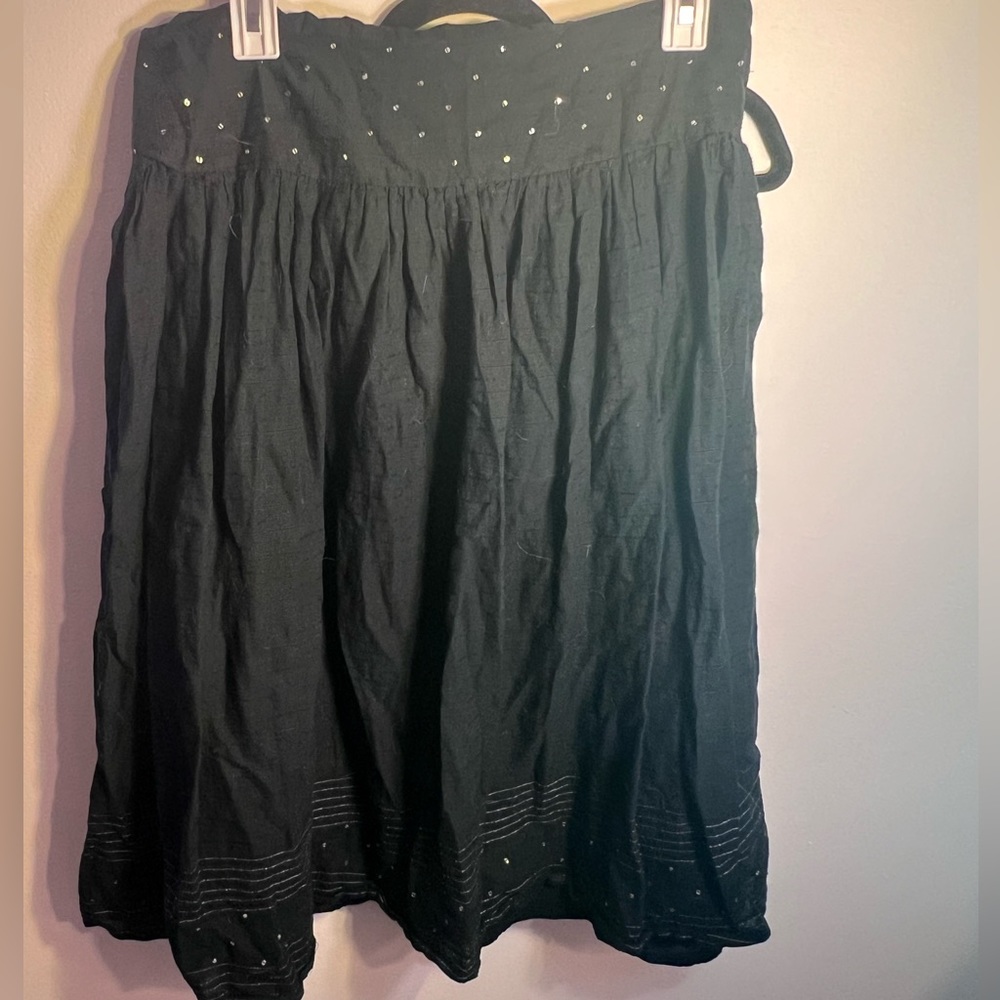 Black and Studded Mini Skirt